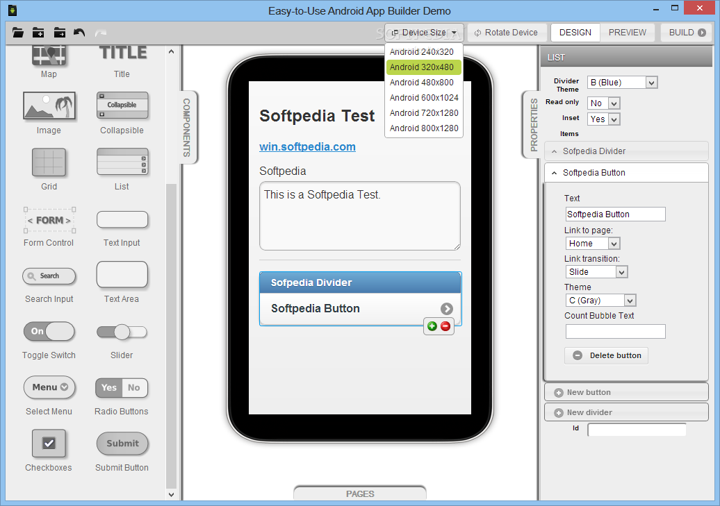 create simple android app online